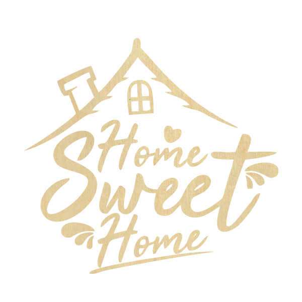 Scritta Home Sweet Home in legno - FuturLegno